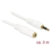 Kép 2/3 - Delock 84483 iPhone sztereo Jack 3.5mm apa/anya 4 pin 3m kábel