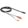 Kép 2/3 - Delock 84000 jack 3,5mm apa > 2xRCA apa 1,5m kábel