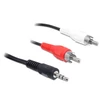 Kép 2/2 - Delock 84212 DC jack 3.5 mm apa > 2 x RCA apa 5 m audio kábel