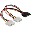 Kép 3/3 - Delock 65159 15 tűs SATA (apa) – 2 db 4 tűs Molex (anya) 20 cm hálózati kábel
