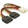 Kép 3/3 - Delock 2 db SATA HDD – 4 tűs apa (Molex) hálózati kábel
