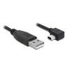 Kép 2/2 - Delock 82682 USB 2.0-A apa - USB mini-B 5 tűs hajlított apa átalakító 2 m kábel