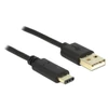 Kép 3/3 - Delock 83327 USB-A 2.0 apa > USB Type-C 2.0 apa 2m fekete kábel