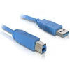 Kép 4/4 - Delock 82580 USB 3.0-A > USB-B apa/apa 1m kék kábel