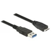 Kép 3/3 - DeLock Cable USB 3.0 Type-A male > USB 3.0 Type Micro-B male 0,5m Black