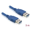 Kép 1/2 - DeLock Cable USB 3.0 Type-A male > USB 3.0 Type-A male 3m Blue