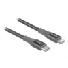 Kép 4/6 - Delock 86631 1m USB-C - Lightning iPhone/iPad/iPod kompatibilis szürke MFi adat- és töltőkábel