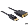 Kép 3/4 - Delock Displayport - DVI 24+1 kábel, apa - apa 2,0m