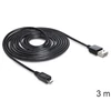 Kép 6/7 - DeLock EASY-USB 2.0 Type-A male > USB 2.0 Type Micro-B male Cable 3m Black