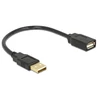 Kép 2/2 - Delock 82457 USB 2.0 A-A 15cm apa-anya hosszabbítókábel