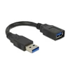 Kép 3/3 - Delock 82776 USB 3.0 A-A 15cm apa/anya hosszabbító kábel