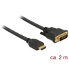 Delock 85654 HDMI - DVI 24+1 kétirányú 2m kábel