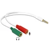 Kép 3/3 - Delock 65447 sztereó jack apa 3.5 mm > 2 x sztereó jack anya 3.5 mm 4 pines adapter (iPhone)