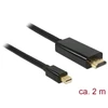 Kép 4/5 - Delock 83699 2 méter High Speed mini Displayport apa > HDMI apa 4K kábel
