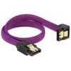 Kép 3/3 - DeLock SATA cable 6 Gb/s 30cm down / straight metal Purple Premium