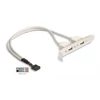 Kép 4/4 - Delock 71000 Slot konzol 1x belső USB 9tűs > 2x USB2.0 külső