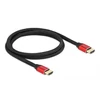 Kép 5/6 - Delock 85773 1m Ultra nagy sebességű HDMI 48Gbps 8K 60Hz piros kábel