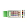 Kép 2/3 - DeLock USB 2.0 Type-A male > 1xSerial RS-232 RJ45 male 1.8m Adapter Green