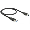 Kép 2/2 - DeLock USB 2.0 Type-A male > USB 2.0 Type-A male 0,5m cable Black