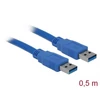 Kép 2/2 - Delock 83121 USB 3.0-s A apa / apa 0,5 m kábel