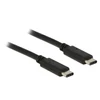Kép 2/2 - Delock 0,5m USB Type-C 2.0 apa - USB Type-C 2.0 apa fekete kábel