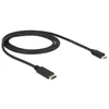 Kép 5/5 - Delock 1m USB Type-C 2.0 apa - USB 2.0 micro-B típusú apa fekete kábel