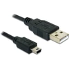 Kép 2/2 - Delock 82273 USB 2.0-A > USB mini-B 5 pin 1 m apa / apa kábel