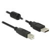 Kép 2/2 - Delock 84895 USB 2.0-A > USB-B apa/apa 1m fekete kábel