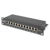 Kép 2/7 - DIGITUS CAT6 12port asztali fekete árnyékolt patch panel