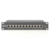 Kép 3/7 - DIGITUS CAT6 12port asztali fekete árnyékolt patch panel
