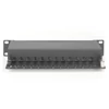 Kép 4/7 - DIGITUS CAT6 12port asztali fekete árnyékolt patch panel