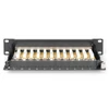 Kép 6/7 - DIGITUS CAT6 12port asztali fekete árnyékolt patch panel