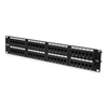 Kép 3/4 - DIGITUS CAT6 48port 19" 2U kompakt fekete árnyékolatlan Patch Panel