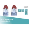 Kép 4/6 - DIGITUS CAT5e SF/UTP PVC 3m piros patch kábel