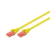 DIGITUS CAT6 U/UTP LSZH 0,5m sárga patch kábel