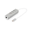 Kép 4/10 - DIGITUS USB Type-C Ethernet adapter + 3 portos USB HUB