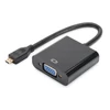 Kép 5/8 - DIGITUS micro HDMI apa -> VGA anya adapter