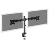 Kép 2/7 - Digitus DA-90349 Universal Dual Monitor Stand With Clamp Mount Black