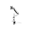Kép 10/16 - DIGITUS gázrugós C-bilincses univerzális (VESA 75 / 100) 1-es ezüst monitor tartó konzol