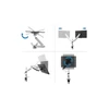 Kép 11/16 - DIGITUS gázrugós C-bilincses univerzális (VESA 75 / 100) 1-es ezüst monitor tartó konzol