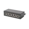 Kép 2/5 - DIGITUS CAT6 8port asztali fekete árnyékolt patch panel