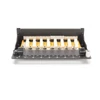 Kép 5/5 - DIGITUS CAT6 8port asztali fekete árnyékolt patch panel