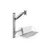 Kép 10/13 - DIGITUS flexibilis fali monitor (VESA 100x100) + billentyűzet tartó konzol