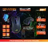 Dragon War Egér - Caster (Vezetékes, Optikai, USB, 7000 DPI, 7 gomb, fekete)