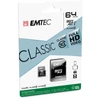 Kép 2/3 - Memóriakártya, microSDXC, 64GB, CL10, 20/12 MB/s, adapter, EMTEC "Classic"