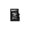 Kép 3/3 - Memóriakártya, microSDXC, 64GB, CL10, 20/12 MB/s, adapter, EMTEC "Classic"