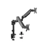 Kép 8/12 - EQuip 17"-32" Dual Monitor Desk Mount Bracket Black