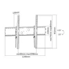 Kép 11/11 - Equip TV Fali konzol - 650322 (60"-100", Max.: 100kg, dönthető, fekete)