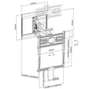Kép 10/14 - EQuip 43"-70" Pull-Down TV Wall Mount Bracket Black