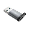 FIXED alumínium USB-C - USB-A adapter szürke